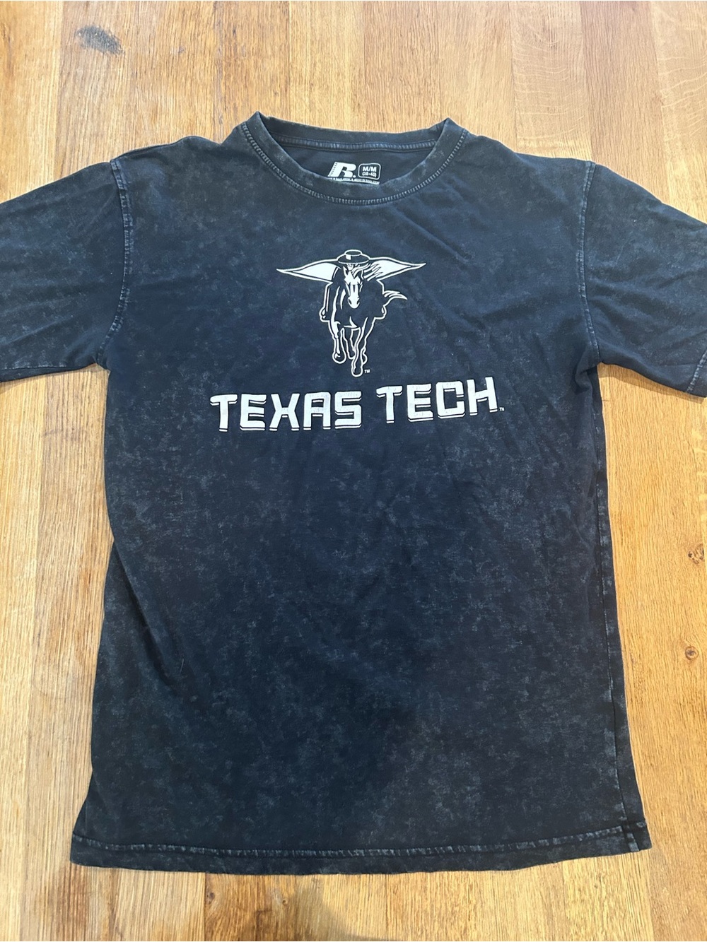 Russell Athletic Black Texas Tech Short Sleeve Tee with Graphic